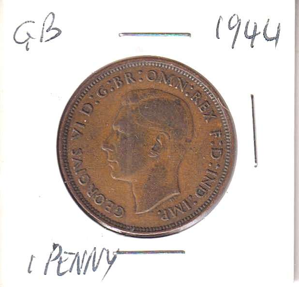 GREAT BRITAIN 1 PENNY  1944 IN COIN FLIP