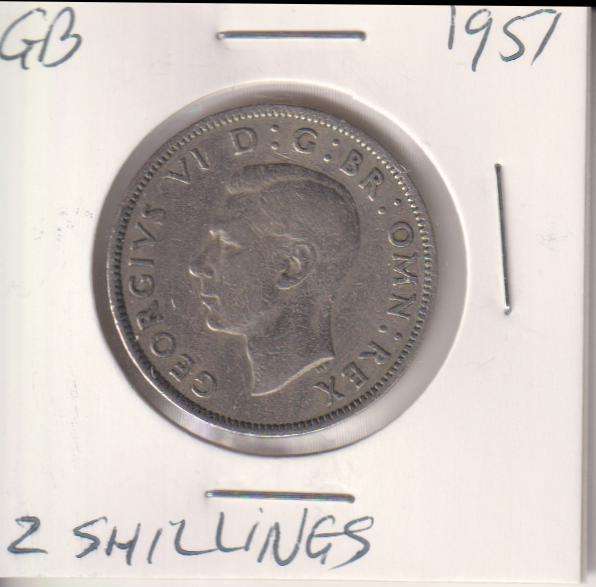 GREAT BRITAIN 2 SHILLINGS 1951 IN COIN FLIP