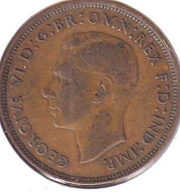 GREAT BRITAIN 1 PENNY  1944 IN COIN FLIP