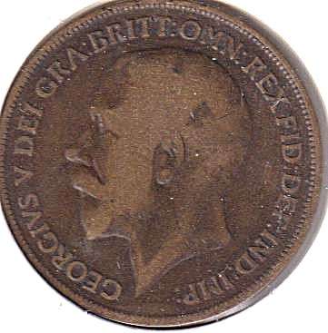 GREAT BRITAIN 1 PENNY  1917 IN COIN FLIP