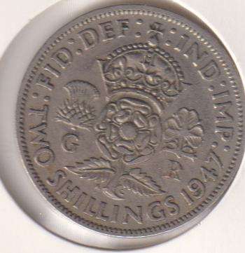 GREAT BRITAIN 2 SHILLINGS 1946 IN COIN FLIP