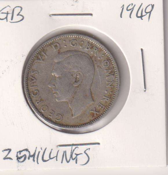 GREAT BRITAIN 2 SHILLINGS 1949 IN COIN FLIP