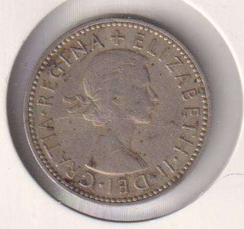 GREAT BRITAIN 1 SHILLINGS 1956 IN COIN FLIP