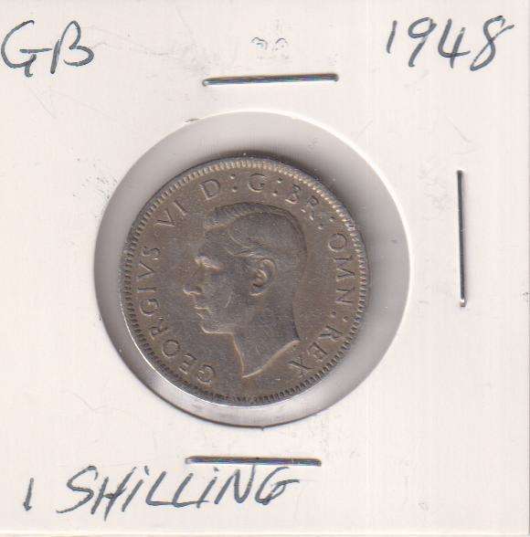 GREAT BRITAIN 1 SHILLINGS 1948 IN COIN FLIP