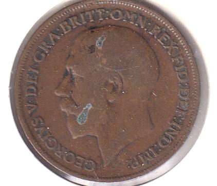 GREAT BRITAIN 1 PENNY  1920 IN COIN FLIP