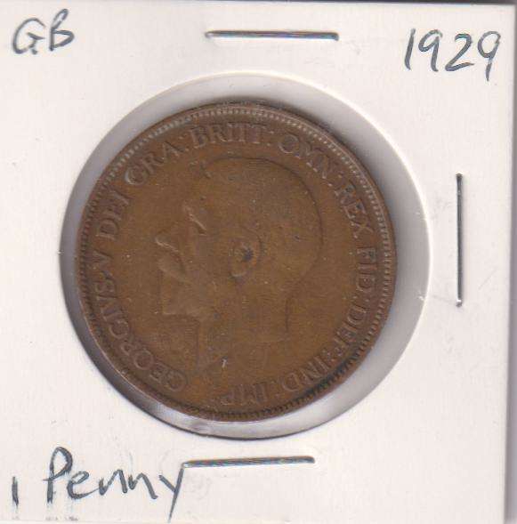 GREAT BRITAIN 1 PENNY  1929 IN COIN FLIP