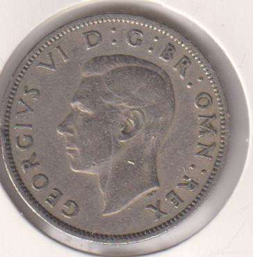 GREAT BRITAIN 2 SHILLINGS  1949 IN COIN FLIP