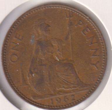 GREAT BRITAIN 1 PENNY  1962 IN COIN FLIP