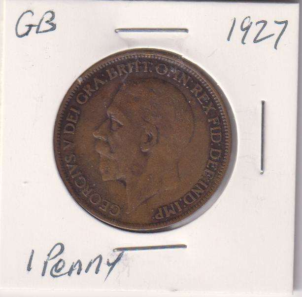 GREAT BRITAIN 1 PENNY  1927 IN COIN FLIP