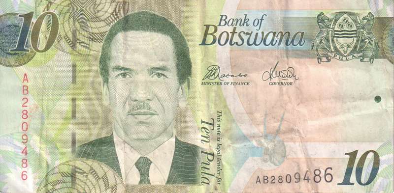 BOTSWANA - 10 PULA 2009-14  P30  VF