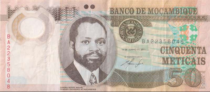 Mozambique 50 meticais 2011 P 150a  VF POLYMER