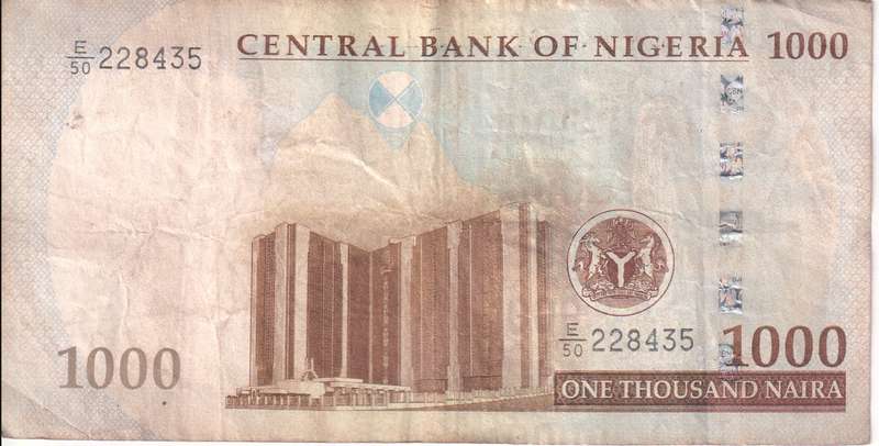 NIGERIA 1000 NAIRA 2019 P36 - VF