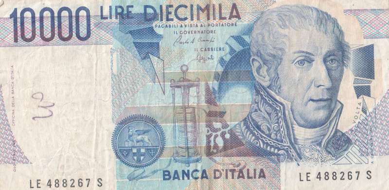 Italy 10,000 Lire, 1997 P-112  VF