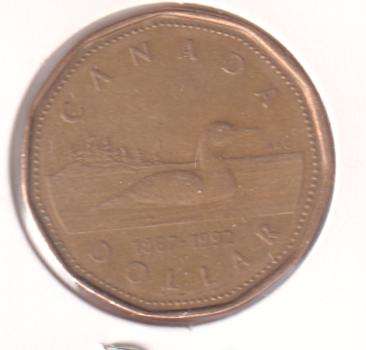 CANADA 1 DOLLAR 1992  125 ANNIVERSARY OF CANADIAN FEDERATION - IN COIN FLIP