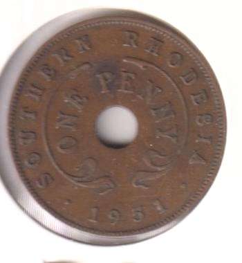 SOUTHERN RHODESIA 1 PENNY 1951 IN COIN FLIP