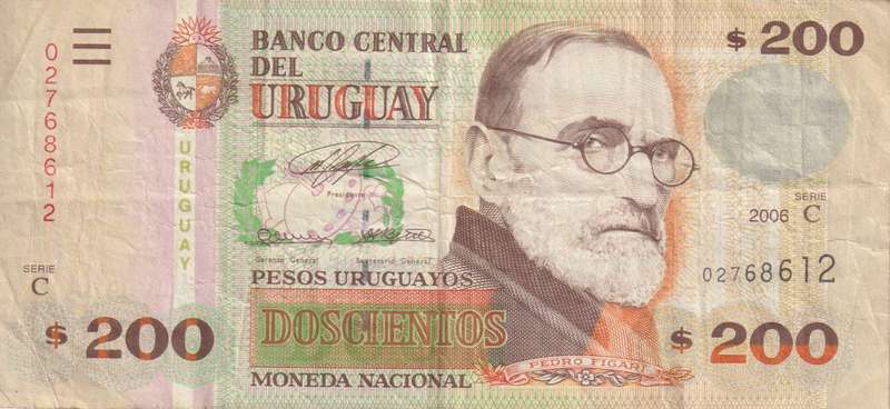 Uruguay 500 Peso 1999 - P78  VF