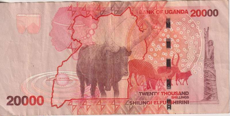 Uganda 20,000 Shillings 2019 P53 VF