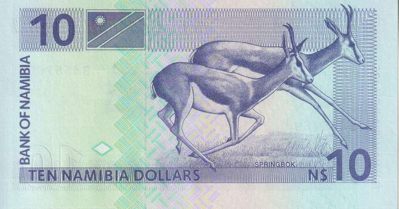 NAMIBIA 10 DOLLARS 1993 P1 A-UNC