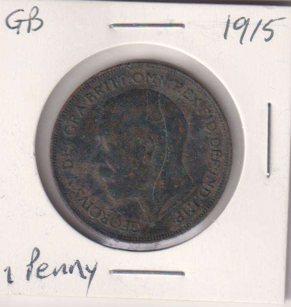 GREAT BRITAIN 1 PENNY 1915  IN COIN FLIP