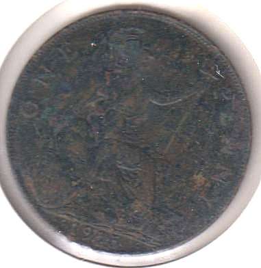 GREAT BRITAIN 1 PENNY 1915  IN COIN FLIP