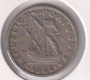 PORTUGAL 2.5 ESCUDOS 1966  IN COIN FLIP