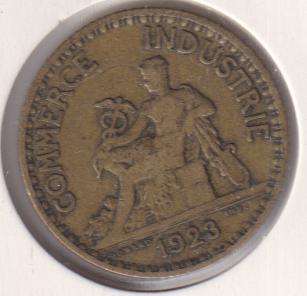 FRANCE 1 FRANC 1923 IN COIN FLIP