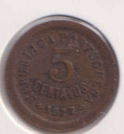 PORTUGAL 5 CENTAVOS 1927 IN COIN FLIP