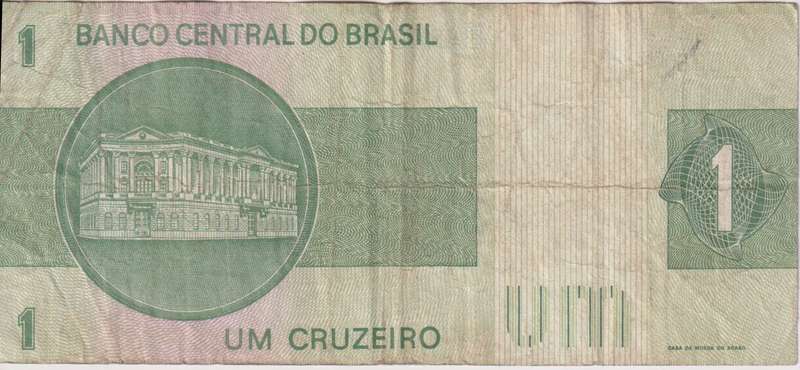 Brazil 1 Cruzeiro  1972 P191Aa VF