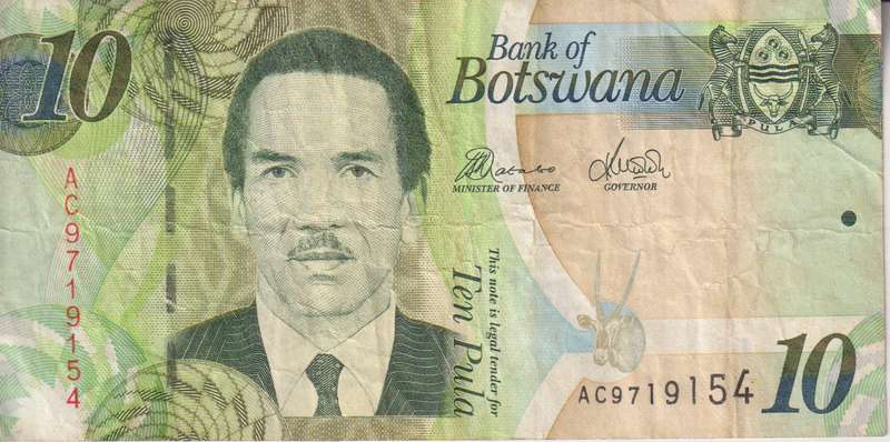 BOTSWANA - 10 PULA 2009-14  P30  VF