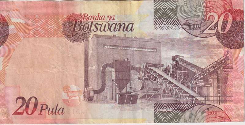 Botswana 20 Pula  P31  2009-2022  VF