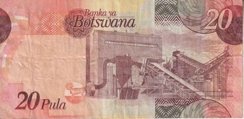Botswana 20 Pula  P31  2009-2022  VF