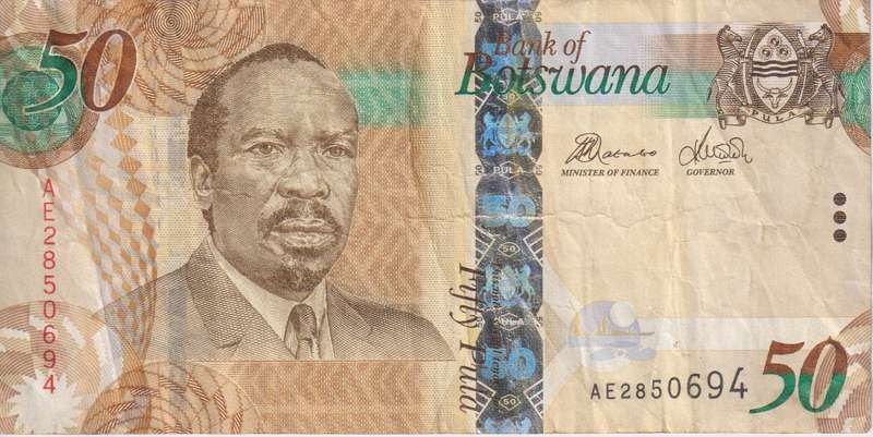 BOTSWANA - 50 PULA 2000 P22  VF