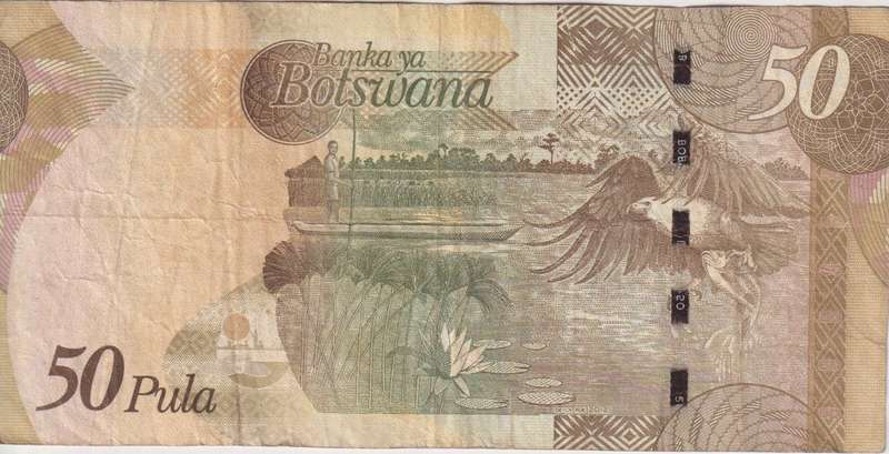 BOTSWANA - 50 PULA 2000 P22  VF