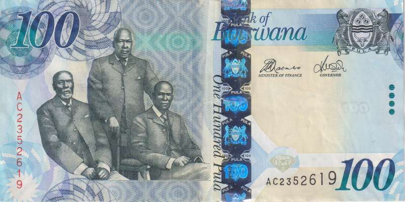 BOTSWANA  100 PULA 2012  P33 VF