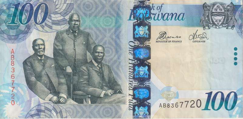BOTSWANA  100 PULA 2012  P33 VF
