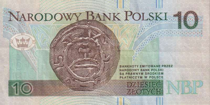 POLAND 10 ZLOTYCH 1994 P173  VF