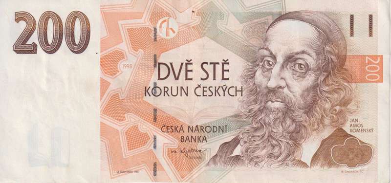 Czech Republic 200 Korun 1998 P19 VF