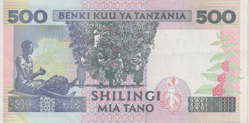TANZANIA 500 SHILLINGS 1997  P30 A-UNC