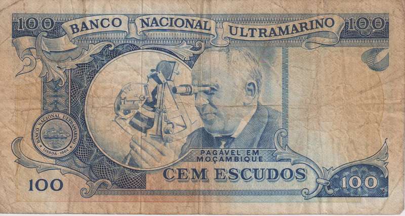 Portugal Mozambique 100 Escudos 1972 P113 VF