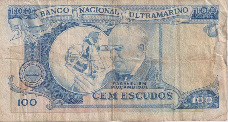 Portugal Mozambique 100 Escudos 1972 P113 VF