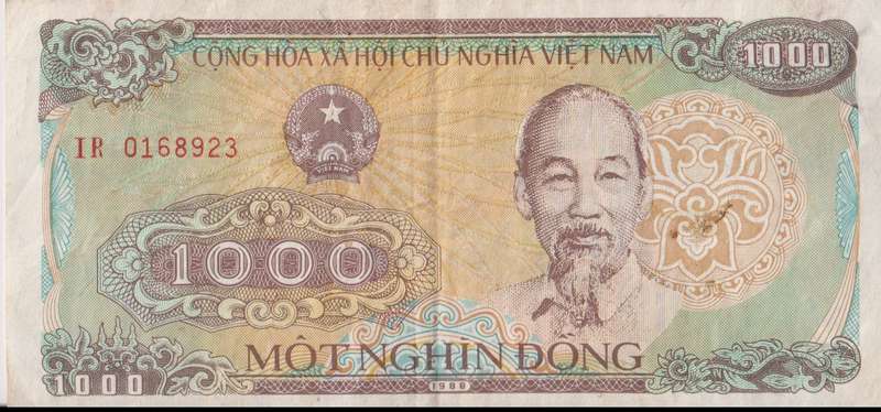 VIETNAM 1000 DONG 1988 P106a VF