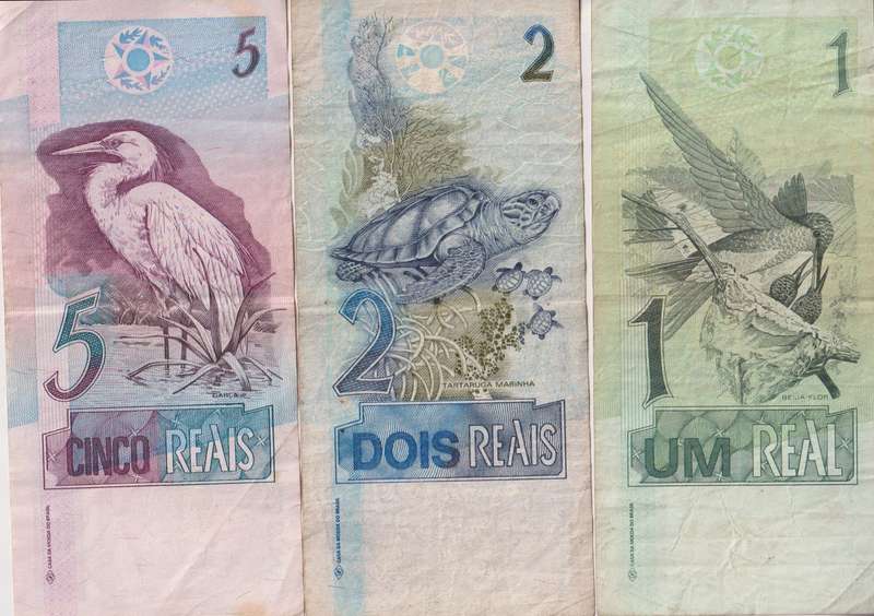 BRAZIL 1, 2, 5  REAIS  VF