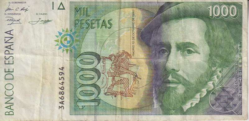 Spain  1000 Pesetas 1992 - P163  VF