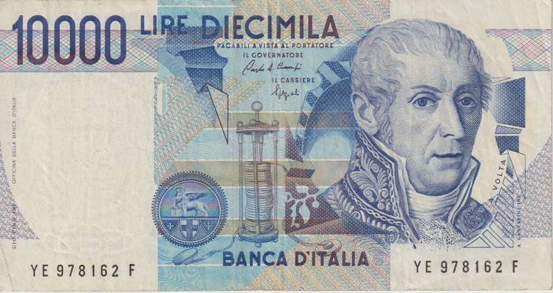 Italy 10,000 Lire, 1994 P-112  VF