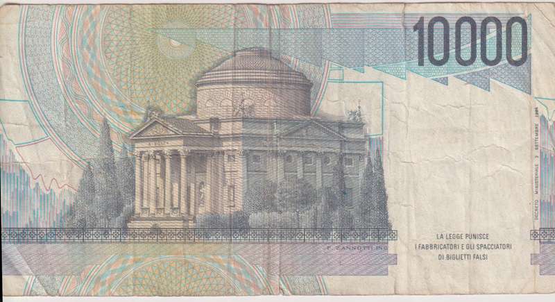 Italy 10,000 Lire, 1994 P-112  VG