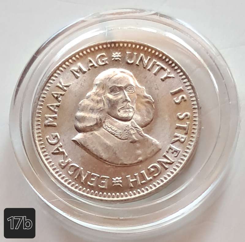 RSA - 1961 TWO AND A HALF CENT - SILVER - IN CAPSULE