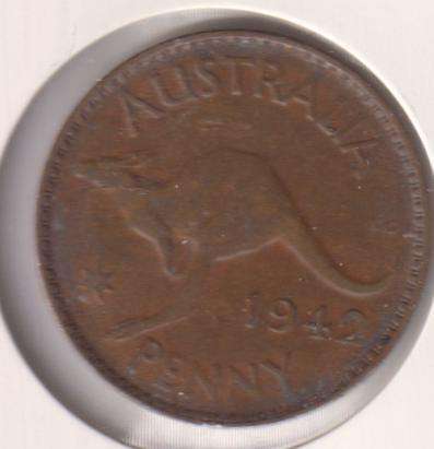 AUSTRALIA 1 PENNY 1942 IN COIN FLIP