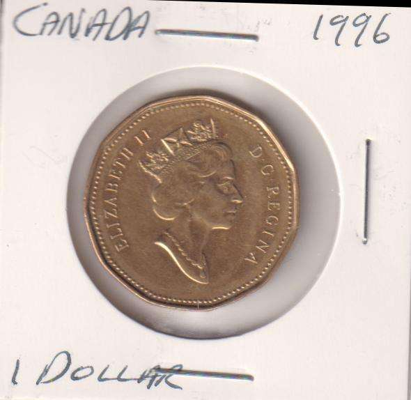 CANADA  1 DOLLAR 1996  IN COIN FLIP