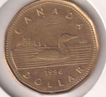 CANADA  1 DOLLAR 1996  IN COIN FLIP