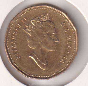 CANADA  1 DOLLAR 1996  IN COIN FLIP